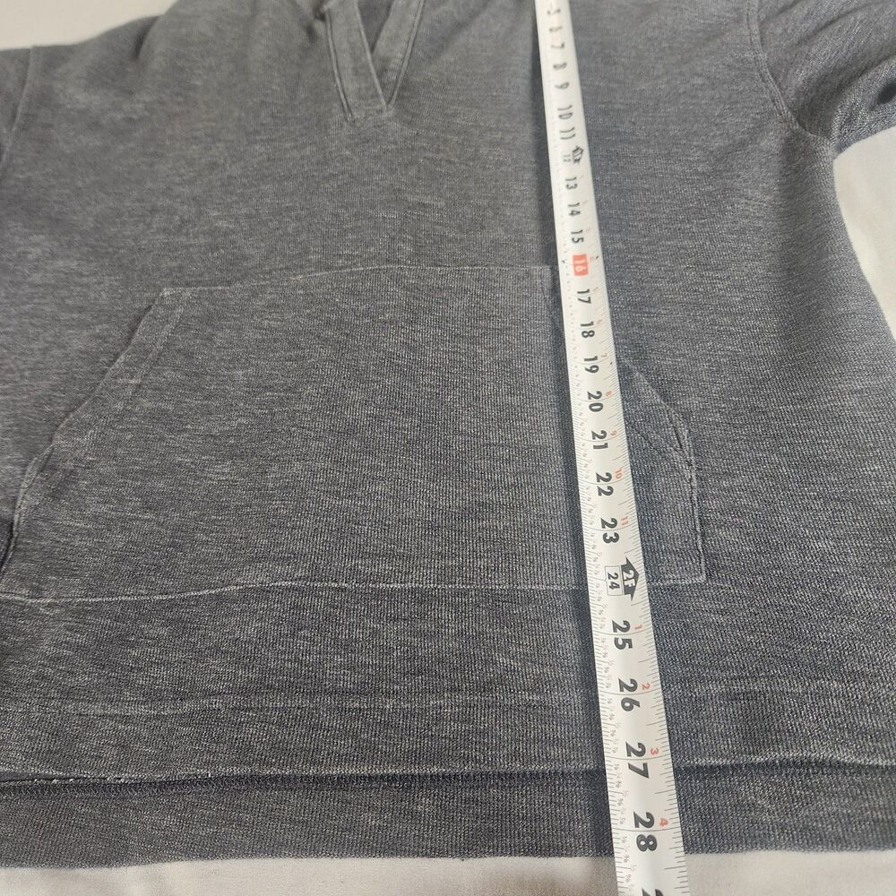Old Navy Men’s Medium Gray Pullover Hoodie Cotton Blend Kangaroo Pocket - Picture 3 of 7